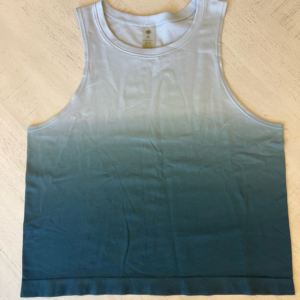 Athleta Blue and White Tank Top